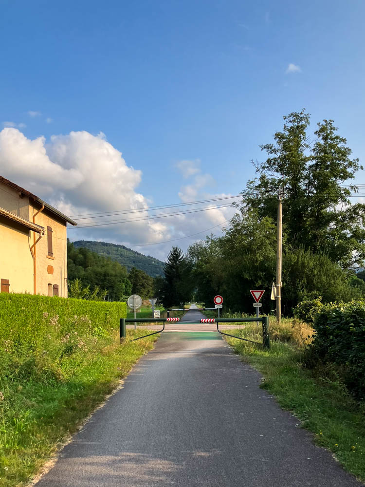 les barrieres de la voie verte des Hautes Vosges