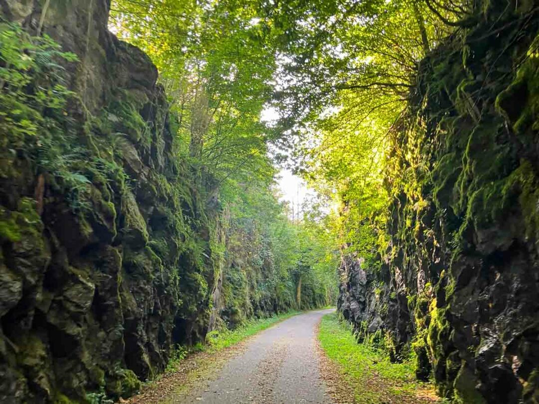 la voie verte des Hautes Vosges entre Remiremont et Cornimont