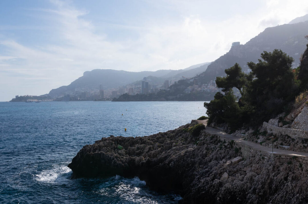 promenade le Corbusier et la vue sur Monaco