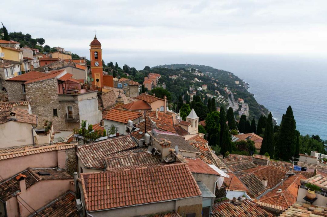 Panorama sur le village de Roquebrune Cap Martin