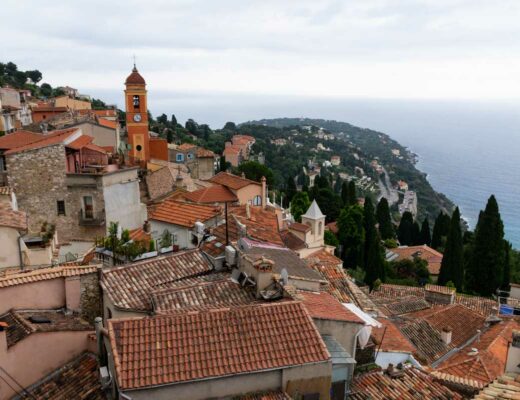 Panorama sur le village de Roquebrune Cap Martin