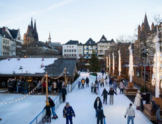 La patinoire de Noël à Cologne