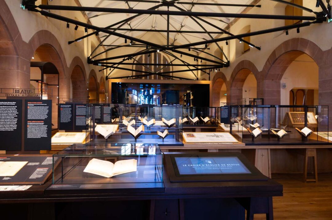 visite de la bibliothèque humaniste à Sélestat