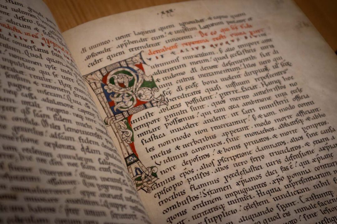manuscript médiéval conservé à la bibliothèque humaniste de Sélestat