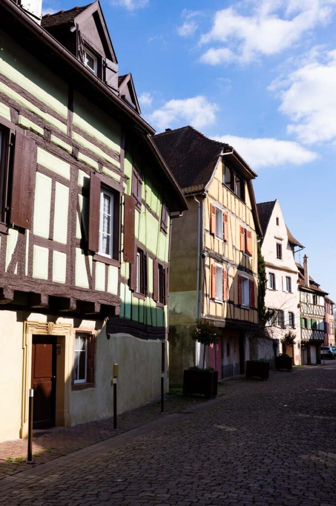 les maisons à pans de bois du Quai des Tanneurs à Sélestat