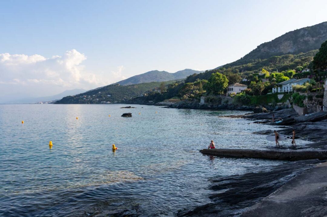 littoral du Cap Corse à Erbalunga