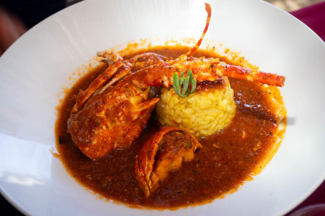 manger de la langouse à Port Centuri