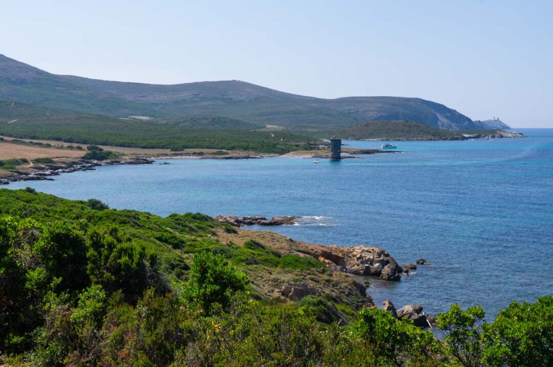 le sentier des douaniers du cap corse au nord de Macinaggio