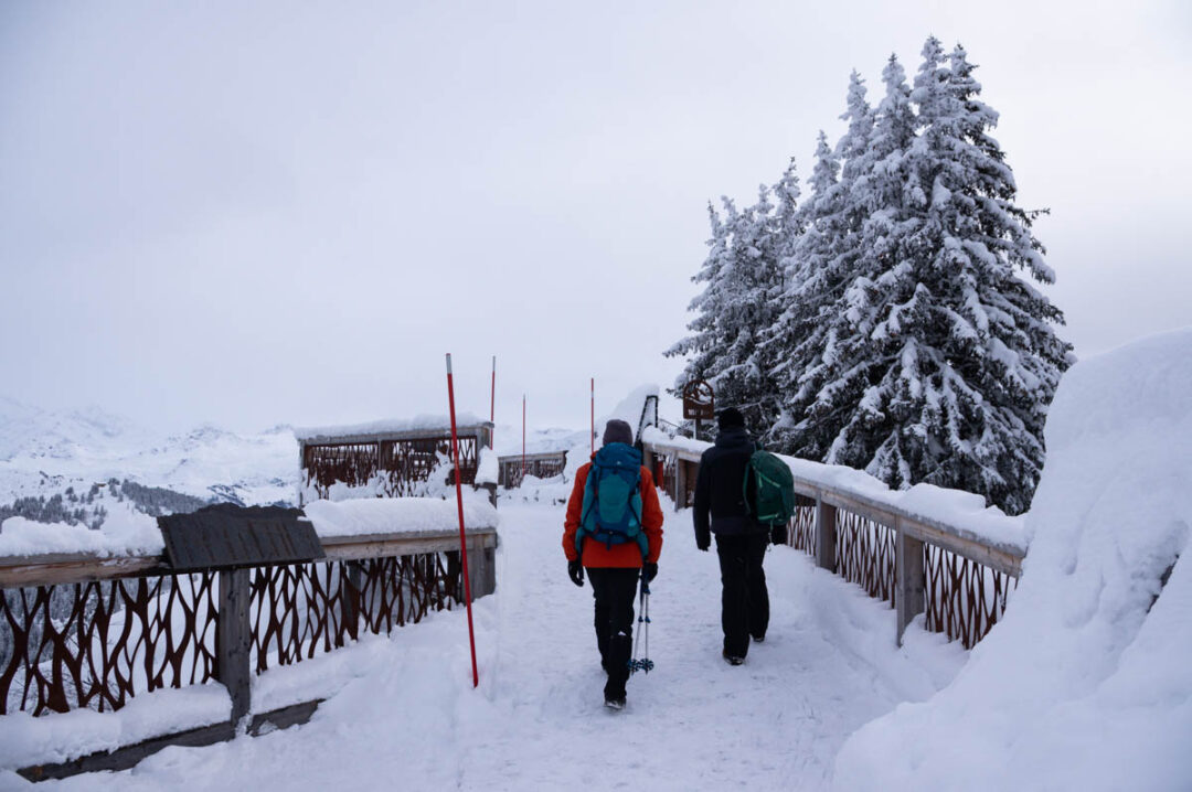 Balcon Panoramique des Saisies sous la neige