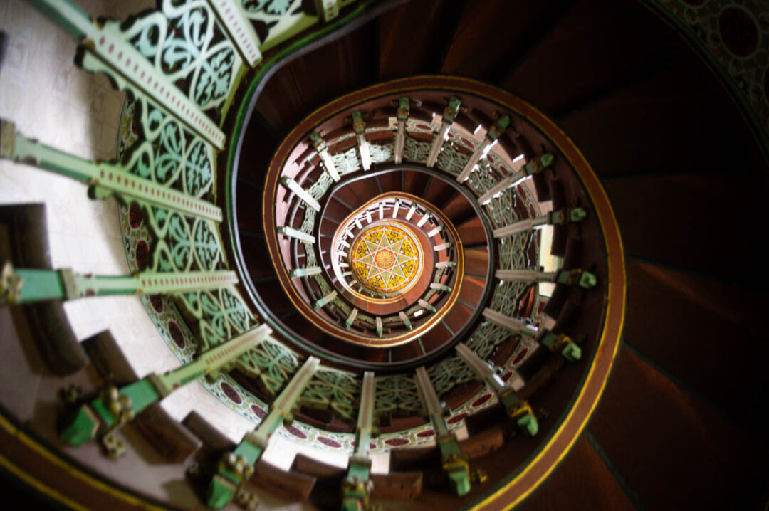 Escalier en colimaçon - Chateau d'Abbadia