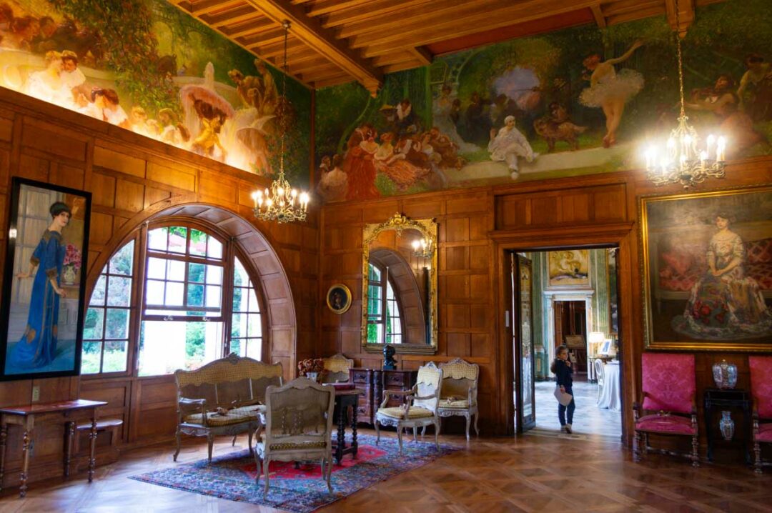 salon principal de réception de la villa Arnaga