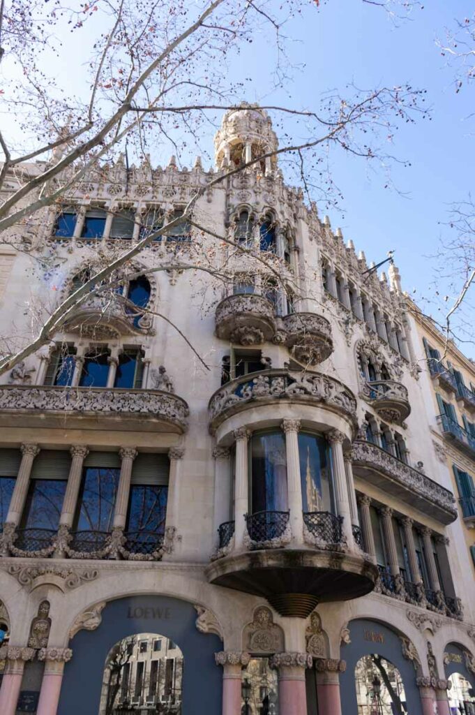 Casa Lleó Morera sur le Passeig de Gracia à Barcelone