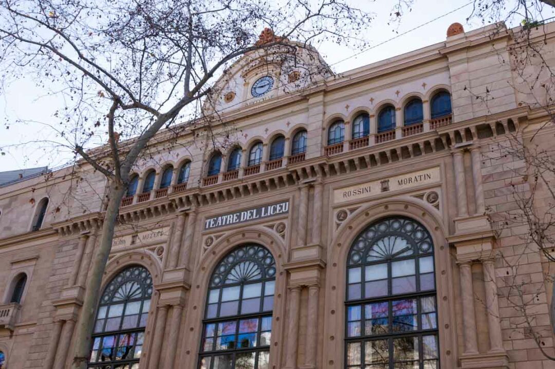 Theatre del Liceu à Barcelone le long de la Rambla
