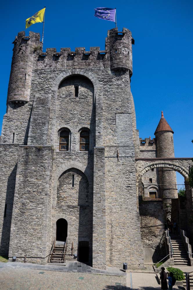 le donjon du Château des Comtes de Flandres à Gand