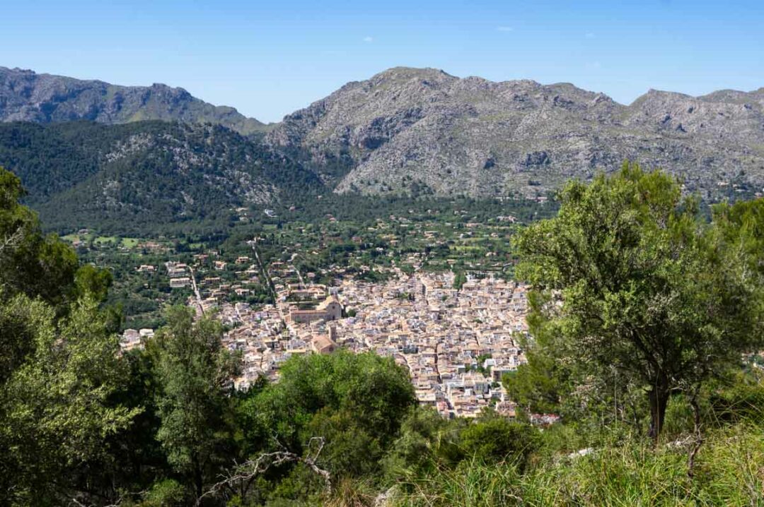 panorama sur la ville de Pollença à Majorque