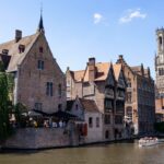 Panorama sur les canaux de Bruges et le Beffroi