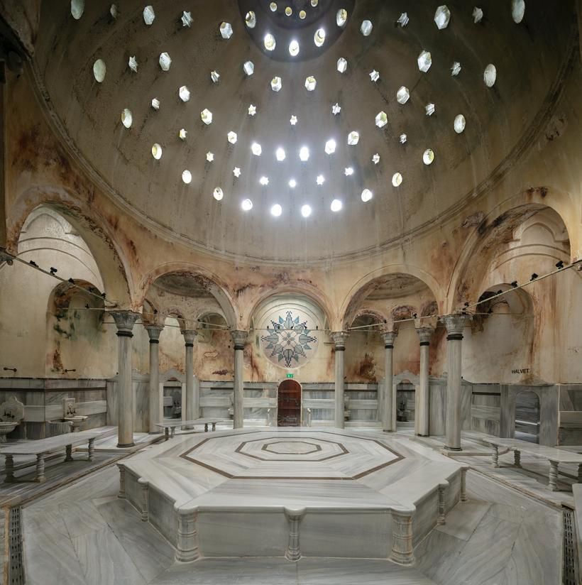 intérieur hammam Cagaloglu à Istanbul