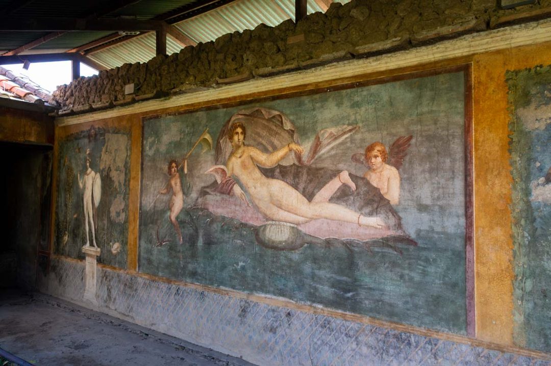 Fresque de Vénus à la Coquille - Pompei